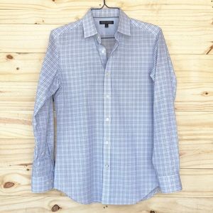 Banana Republic Purple Stripe Non-Iron Dress Shirt